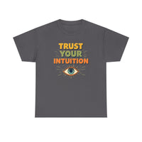 Load image into Gallery viewer, Trust Your Intuition T-Shirt — Retro Mystic Eye Tee for Spiritual &amp; Mindful Living
