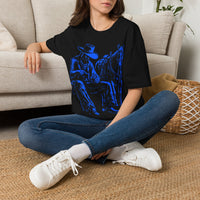 Load image into Gallery viewer, Cowboy and Horse Blue