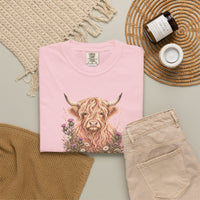 Load image into Gallery viewer, Cute Highland Cow Tee Farming Shirt Cute Cow Shirt Cow Lover Gift Country Girl Gift Farm Animal Sweatshirt comfort colors
