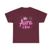Load image into Gallery viewer, My Aura Is Rad T-Shirt — Cute Pink Spiritual Graphic Tee for Women &amp; Teens
