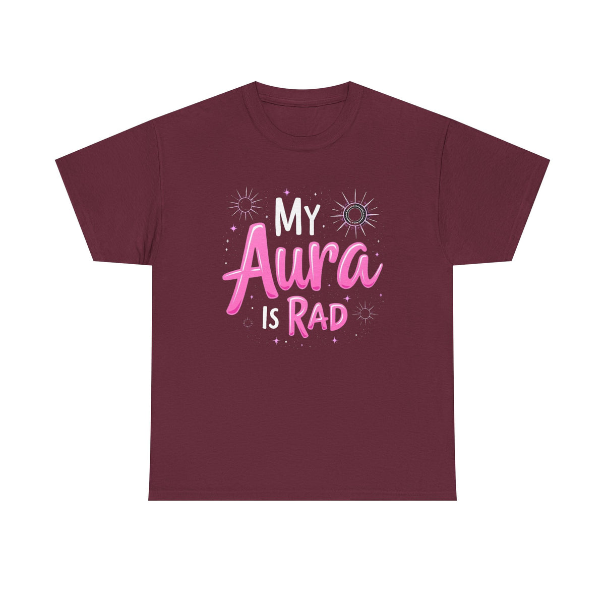 My Aura Is Rad T-Shirt — Cute Pink Spiritual Graphic Tee for Women & Teens