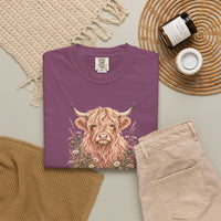 Load image into Gallery viewer, Cute Highland Cow Tee Farming Shirt Cute Cow Shirt Cow Lover Gift Country Girl Gift Farm Animal Sweatshirt comfort colors