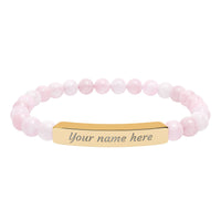Load image into Gallery viewer, Personalized -  Stone Bracelet | Stretch Beaded Bracelet
