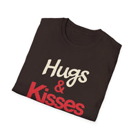 Load image into Gallery viewer, Hugs &amp; Kisses T-Shirt, Cute Couples Gift, Romantic Tee, Love T-Shirt, Funny Love Top, Valentine's Day Shirt