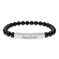Load image into Gallery viewer, Awaken - Bracelet with Natural Stone Engraved with

