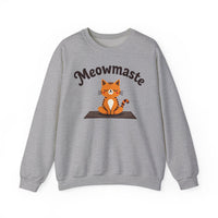 Load image into Gallery viewer, Meowmaste Cat Yoga sweatshirt | Cat Lover Crewneck