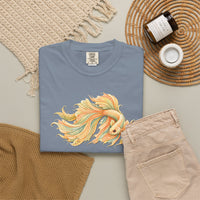 Load image into Gallery viewer, Artistic Koi Fish Shirt, Japanese Carp Graphic Tee, Zentangle Fish Lover Gift, Boho Aesthetic Tshirt, Intricate Mandala Fish Top, Comfort Colors Tee