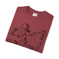 Load image into Gallery viewer, Cowboy &amp; Horse Graphic T-Shirt — Rustic Western Tee
