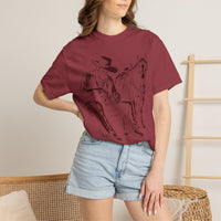 Load image into Gallery viewer, Cowboy &amp; Horse Graphic T-Shirt — Rustic Western Tee