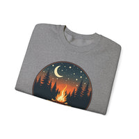 Load image into Gallery viewer, Summer Nights Club Crewneck Sweatshirt, Campfire Graphic Pullover