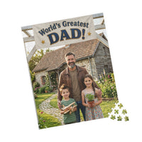 Load image into Gallery viewer, World's Greatest Dad Photo Puzzle  Personalized Father's Day Puzzle (520 Pieces)