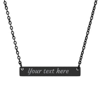 Load image into Gallery viewer, Customizable Bar Necklace — Custom Text Personalized Pendant
