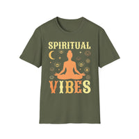 Load image into Gallery viewer, Spiritual Vibes - Unisex T-Shirt, Yoga Shirt, Meditation Tee, Mindfulness Apparel, Boho Chic Gift, Spiritual Gifts