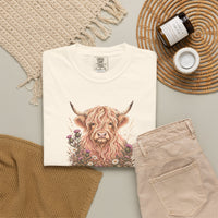 Load image into Gallery viewer, Cute Highland Cow Tee Farming Shirt Cute Cow Shirt Cow Lover Gift Country Girl Gift Farm Animal Sweatshirt comfort colors