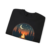 Load image into Gallery viewer, Summer Nights Club Crewneck Sweatshirt, Campfire Graphic Pullover