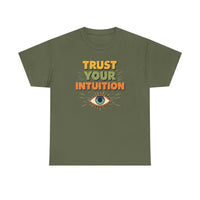 Load image into Gallery viewer, Trust Your Intuition T-Shirt — Retro Mystic Eye Tee for Spiritual &amp; Mindful Living
