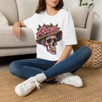Load image into Gallery viewer, Colorful Sugar Skull with Rose Crown