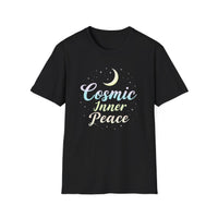 Load image into Gallery viewer, Cosmic Inner Peace  - Moon &amp; Stars Spiritual Graphic Tee
