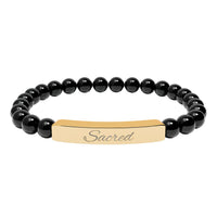 Load image into Gallery viewer, Sacred - Stone Bar Bracelet - Spiritual Stretch Bracelet
