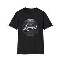 Load image into Gallery viewer, Loved Flower of Life T-Shirt for Everyday Wear, Perfect for Gifts, Casual Style, Unisex Apparel, Birthday and Celebration Tee

