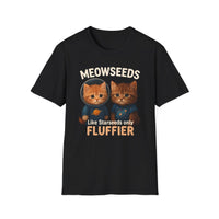 Load image into Gallery viewer, Meowseeds -Themed Unisex Softstyle T-Shirt, Cute Pet Shirt, Gift for Cat Lovers, Fun Tee for Any Occasion, Unique Animal T-Shirt
