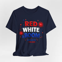 Load image into Gallery viewer, Red White Boom T‑Shirt — America 250 1776–2026 Celebration Tee