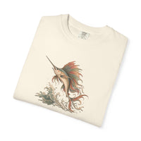 Load image into Gallery viewer, Sailfish Shirt, Whimsical Marlin Graphic Tee, Aesthetic Fishing Gift, Retro Ocean Life Top, Boho Deep Sea Tshirt, Comfort Colors Tee