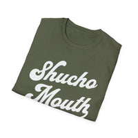 Load image into Gallery viewer, Shucho Mouth -  Unisex Softstyle T-Shirt, Casual Tee, Fun Gift, Graphic Tee for Friends, Summer Wear, Birthday Present