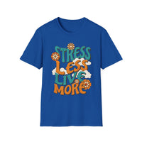 Load image into Gallery viewer, Stress Less Live More T-Shirt, Positive Vibe Tee, Unisex Graphic Shirt, Motivational Apparel, Everyday Comfort Wear, Gift for Friends