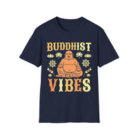 Load image into Gallery viewer, Buddhist Vibes T-Shirt, Unisex Wellness Tee, Relaxed Fit Meditation Shirt, Spiritual Gift, Yoga Apparel
