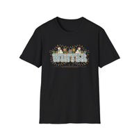 Load image into Gallery viewer, Winter Wonderland Unisex Softstyle T-Shirt, Cozy Holiday Tee, Perfect for Christmas, Gift for Him, Her, Winter Apparel, Seasonal Fashion