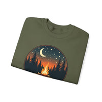 Load image into Gallery viewer, Summer Nights Club Crewneck Sweatshirt, Campfire Graphic Pullover