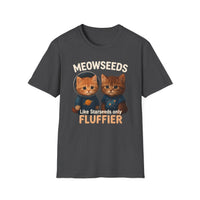 Load image into Gallery viewer, Meowseeds -Themed Unisex Softstyle T-Shirt, Cute Pet Shirt, Gift for Cat Lovers, Fun Tee for Any Occasion, Unique Animal T-Shirt
