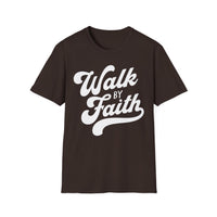Load image into Gallery viewer, Walk by Faith  - Tee, Inspirational Gift, Casual Wear, Everyday Comfort, Faith-based Apparel, Religious Clothing