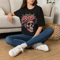 Load image into Gallery viewer, Colorful Sugar Skull with Rose Crown