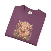 Load image into Gallery viewer, Cute Highland Cow Tee Farming Shirt Cute Cow Shirt Cow Lover Gift Country Girl Gift Farm Animal Sweatshirt comfort colors