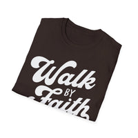 Load image into Gallery viewer, Walk by Faith  - Tee, Inspirational Gift, Casual Wear, Everyday Comfort, Faith-based Apparel, Religious Clothing
