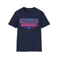 Load image into Gallery viewer, Embrace the Journey -  Unisex T-Shirt - Softstyle Graphic Tee for Adventure Lovers