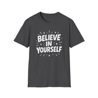 Load image into Gallery viewer, Believe in Yourself -  Unisex Softstyle T-Shirt | Motivational Tee, Gift for Friends, Inspirational Shirt, Daily Wear, Self-Love Apparel

