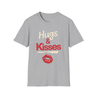 Load image into Gallery viewer, Hugs &amp; Kisses T-Shirt, Cute Couples Gift, Romantic Tee, Love T-Shirt, Funny Love Top, Valentine's Day Shirt