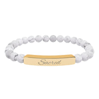 Load image into Gallery viewer, Sacred - Stone Bar Bracelet - Spiritual Stretch Bracelet
