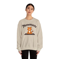 Load image into Gallery viewer, Meowmaste Cat Yoga sweatshirt | Cat Lover Crewneck