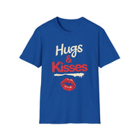 Load image into Gallery viewer, Hugs &amp; Kisses T-Shirt, Cute Couples Gift, Romantic Tee, Love T-Shirt, Funny Love Top, Valentine's Day Shirt