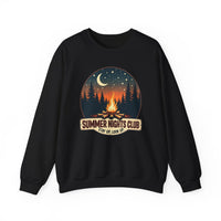 Load image into Gallery viewer, Summer Nights Club Crewneck Sweatshirt, Campfire Graphic Pullover