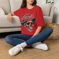 Load image into Gallery viewer, Colorful Sugar Skull with Rose Crown
