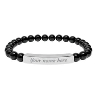 Load image into Gallery viewer, Personalized -  Stone Bracelet | Stretch Beaded Bracelet
