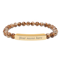Load image into Gallery viewer, Personalized -  Stone Bracelet | Stretch Beaded Bracelet
