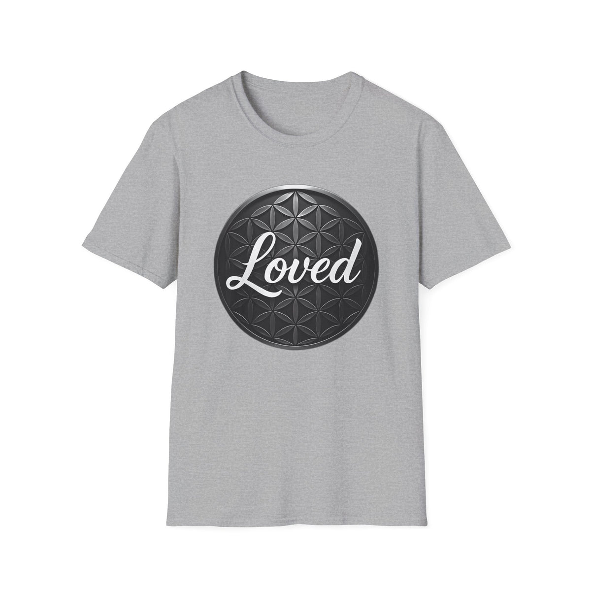 Loved Flower of Life T-Shirt for Everyday Wear, Perfect for Gifts, Casual Style, Unisex Apparel, Birthday and Celebration Tee