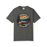 Load image into Gallery viewer, Weekend Canoe Club paddle far worry less T-shirt