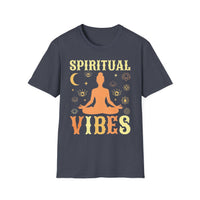 Load image into Gallery viewer, Spiritual Vibes - Unisex T-Shirt, Yoga Shirt, Meditation Tee, Mindfulness Apparel, Boho Chic Gift, Spiritual Gifts